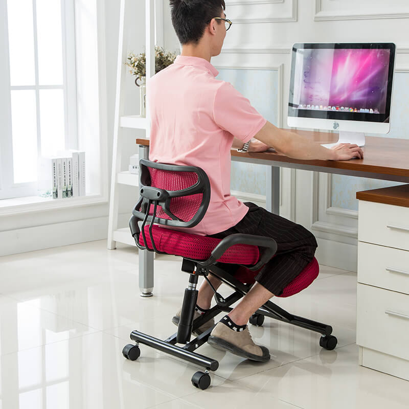фото коленного ортопедического стула со спинкой